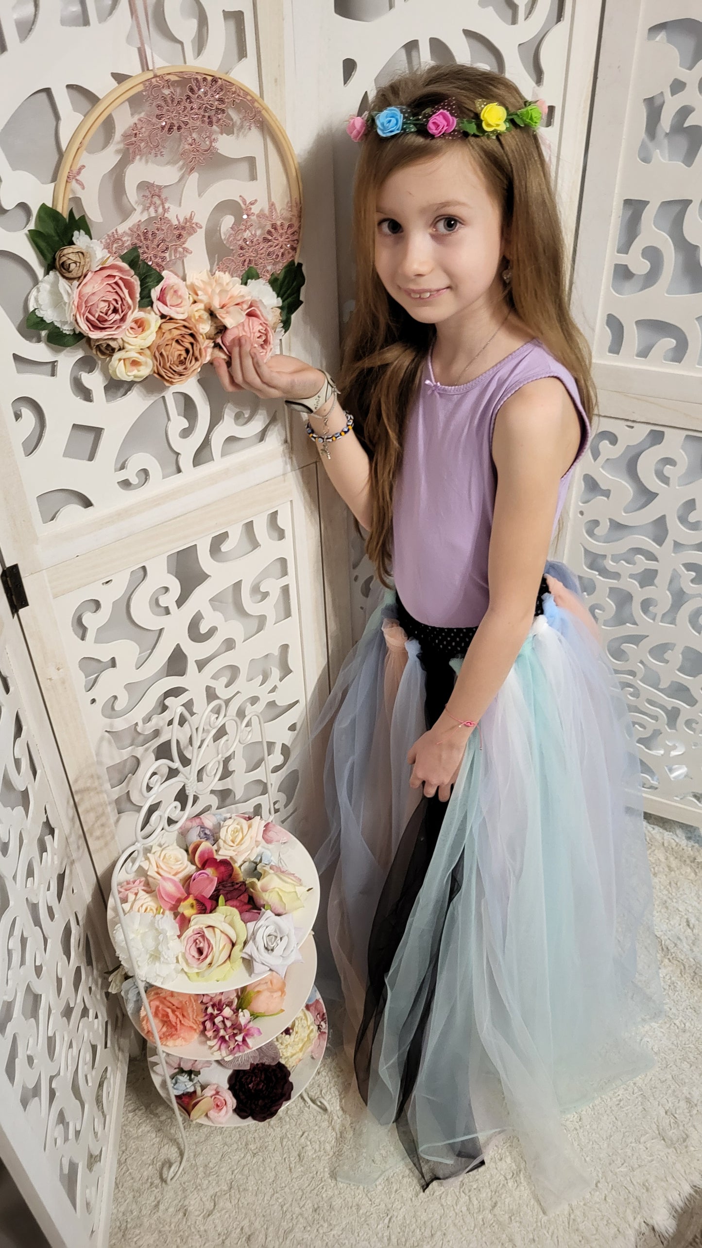 Tündér szoknya színes tüllből